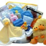 Bath Time Baby New Baby Basket-Blue