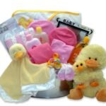 Bath Time Baby New Baby Basket-Pink